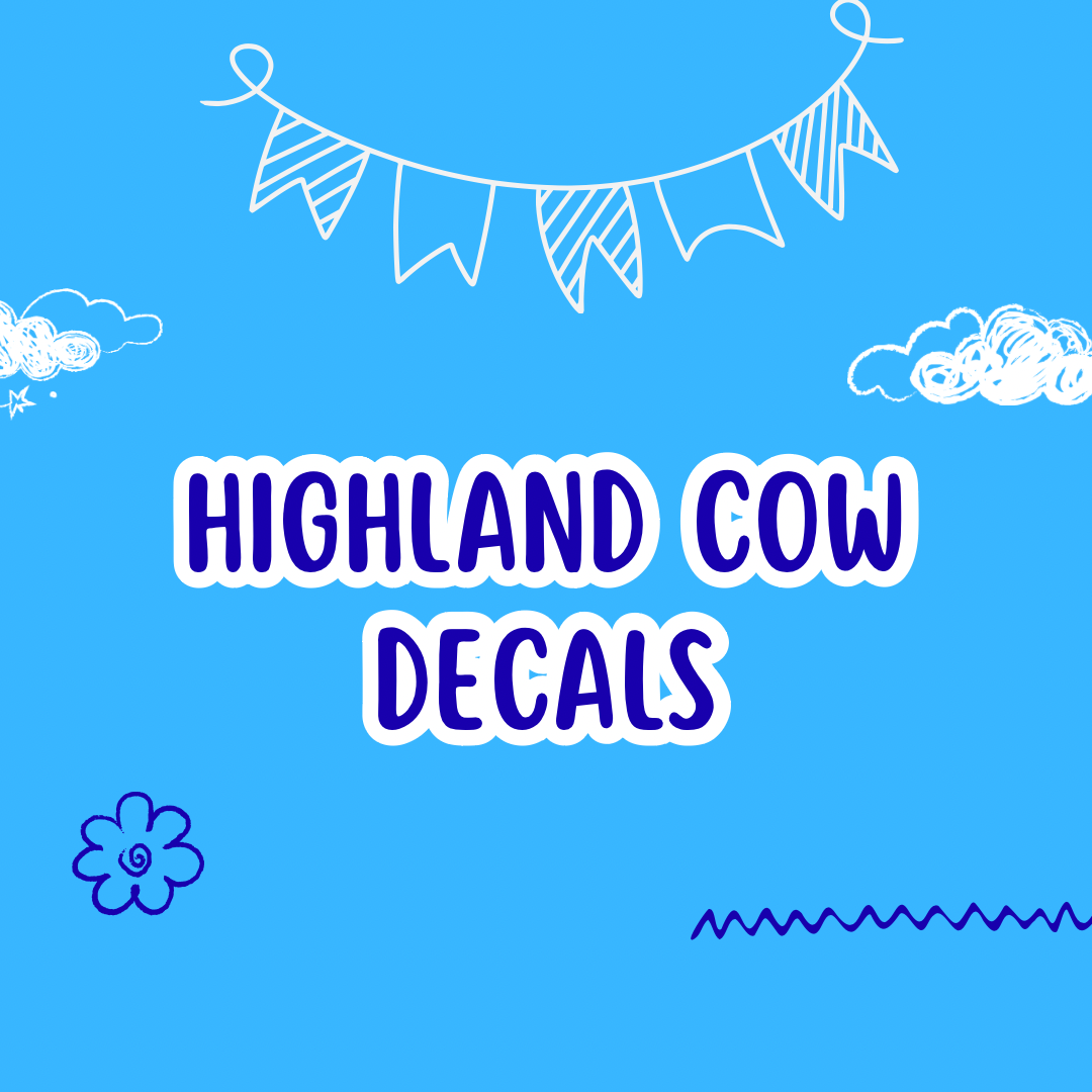 Highland Cow Decals