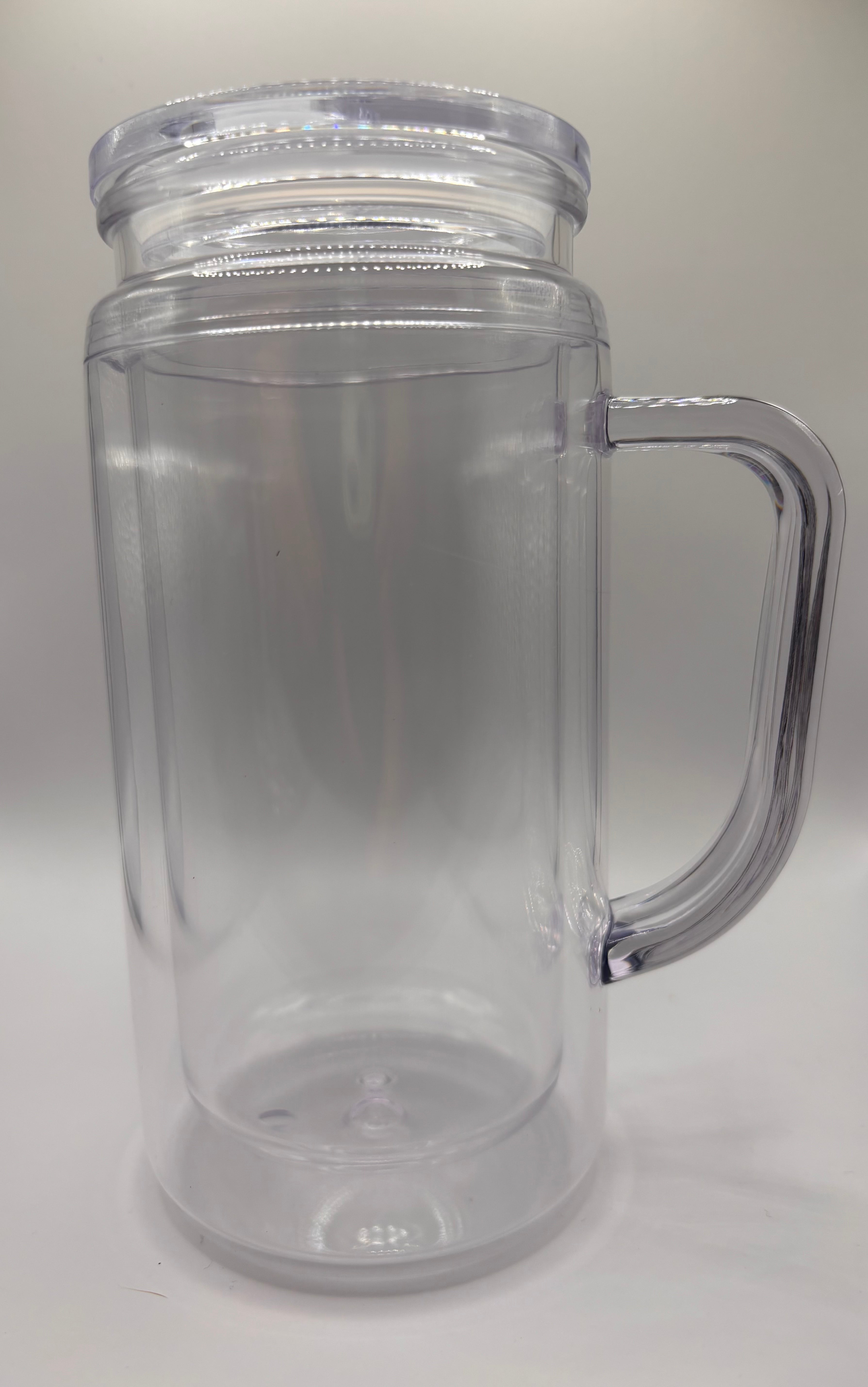 *LIVE ORDERS* Custom 16oz Snowglobe Tumbler WITH HANDLE - Personalized Acrylic Tumbler with Customizable Wrap & Glitter